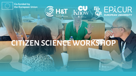 Teilnehmende diskutieren aktiv beim Citizen Science Workshop der EPICUR European University.