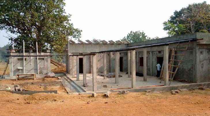 Construction site in India