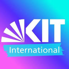 "KIT International Logo auf farbigem Hintergrund"