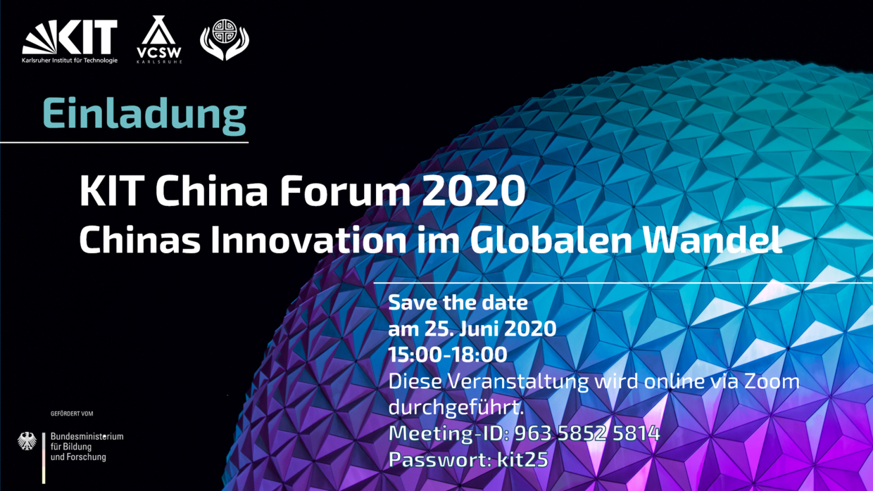 „KIT China Forum 2020“ im Rahmen von CuLTURE China