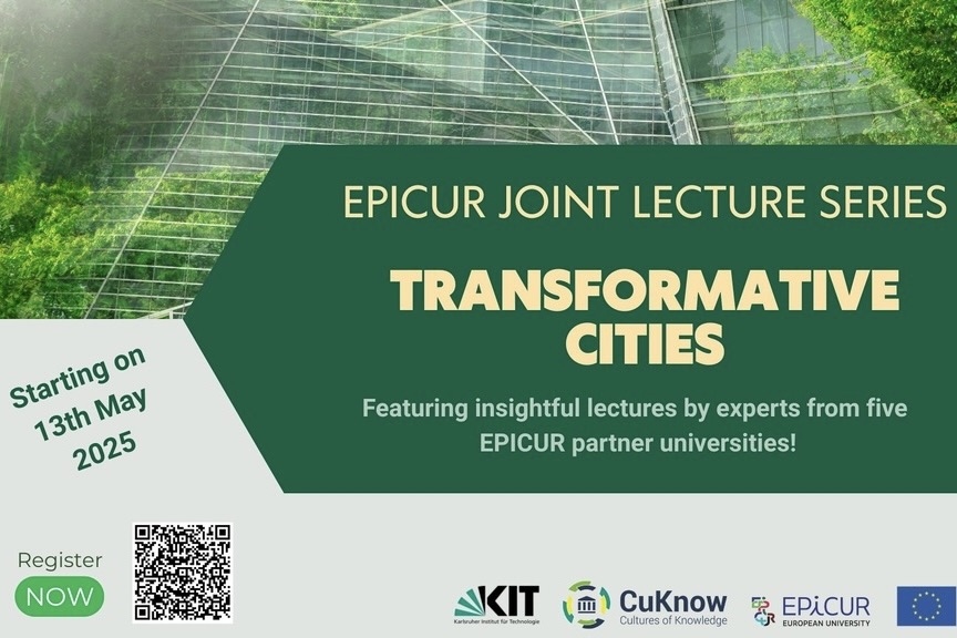 EPICUR Vortragsreihe: Transformative Cities, Beginn 13. Mai 2025.