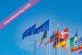 Verschiedene Flaggen, Banner mit Text "International Days 2025)
